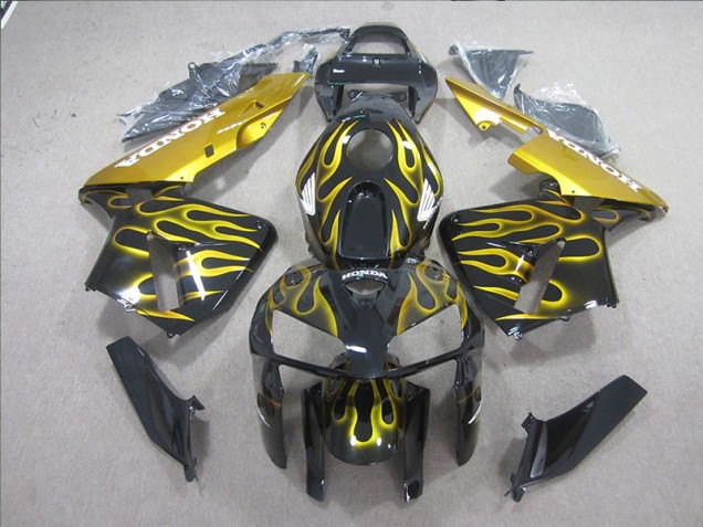 Purchase 2005-2006 Black Yellow Flame Honda CBR600RR Motorcycle Fairing Kits Canada Purchase 2005-2006 Black Yellow Flame Honda CBR600RR Motorcycle Fairing Kits Canada