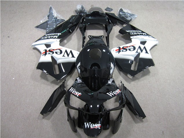Purchase 2005-2006 Black White West Honda CBR600RR Bike Fairing Canada Purchase 2005-2006 Black White West Honda CBR600RR Bike Fairing Canada