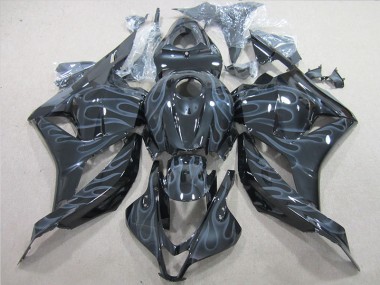Purchase 2009-2012 Black Silver Flame Honda CBR600RR Motorcycle Fairings Canada