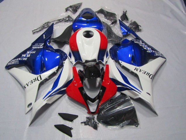 Purchase 2009-2012 White Blue Red DREAM Honda CBR600RR Motorbike Fairings Canada Purchase 2009-2012 White Blue Red DREAM Honda CBR600RR Motorbike Fairings Canada
