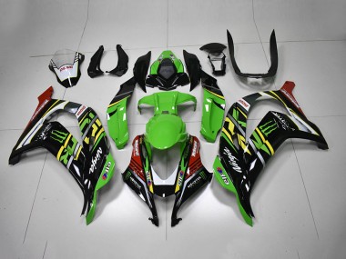 Purchase 2016-2019 Green Black Red Ninja Monster Kawasaki ZX10R Motorbike Fairings Canada