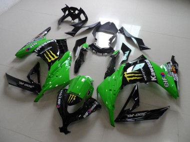Purchase 2013-2016 Black Green Monster Kawasaki ZX300R Motorcycle Fairings Kits Canada