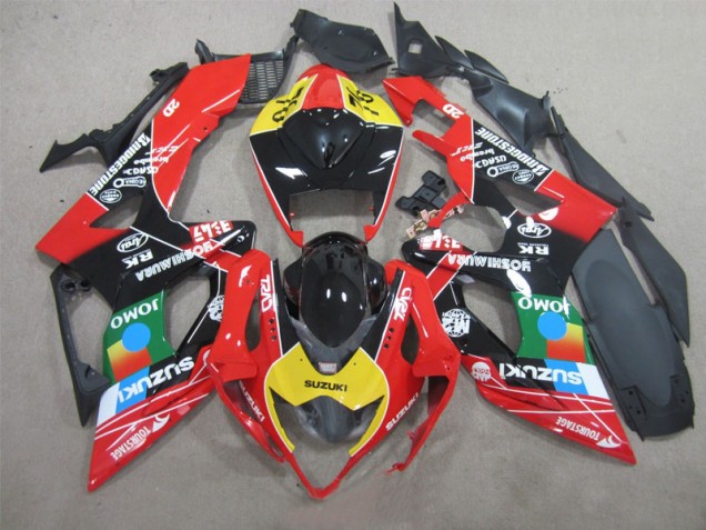 Purchase 2005-2006 Black Red Yellow Suzuki GSXR1000 Bike Fairings Canada Purchase 2005-2006 Black Red Yellow Suzuki GSXR1000 Bike Fairings Canada