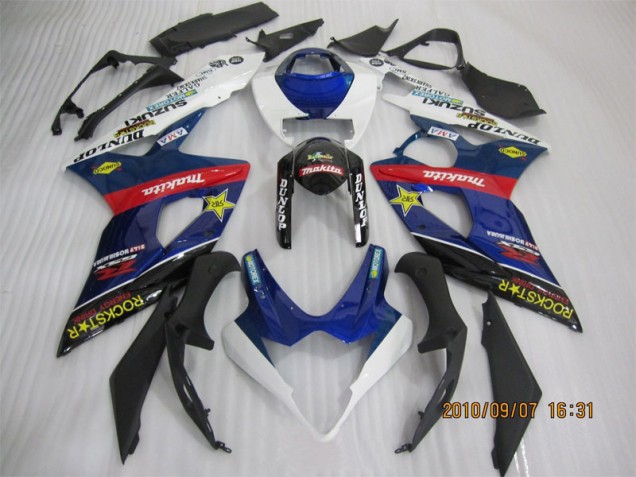 Purchase 2005-2006 Blue Black Rockstar Suzuki GSXR1000 Replacement Motorcycle Fairings Canada Purchase 2005-2006 Blue Black Rockstar Suzuki GSXR1000 Replacement Motorcycle Fairings Canada