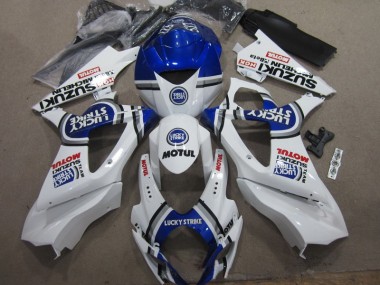 Purchase 2007-2008 White Blue Lucky Strike Red Motul Suzuki GSXR1000 Moto Fairings Canada