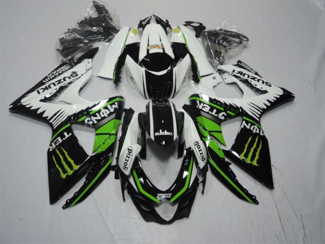Purchase 2009-2016 Black White Green Monster Pizzoli Suzuki GSXR1000 Moto Fairings Canada