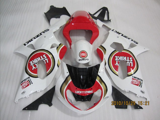 Purchase 2001-2003 Red White Lucky Strike Suzuki GSXR600 Bike Fairing Canada Purchase 2001-2003 Red White Lucky Strike Suzuki GSXR600 Bike Fairing Canada