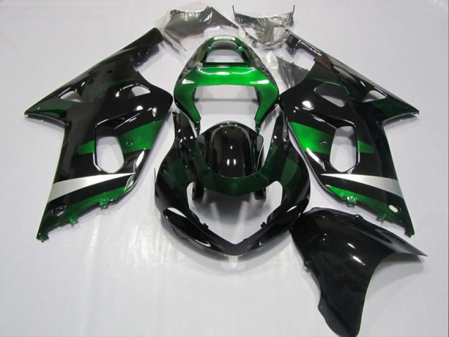 Purchase 2001-2003 Black Green Suzuki GSXR600 Bike Fairings Canada Purchase 2001-2003 Black Green Suzuki GSXR600 Bike Fairings Canada
