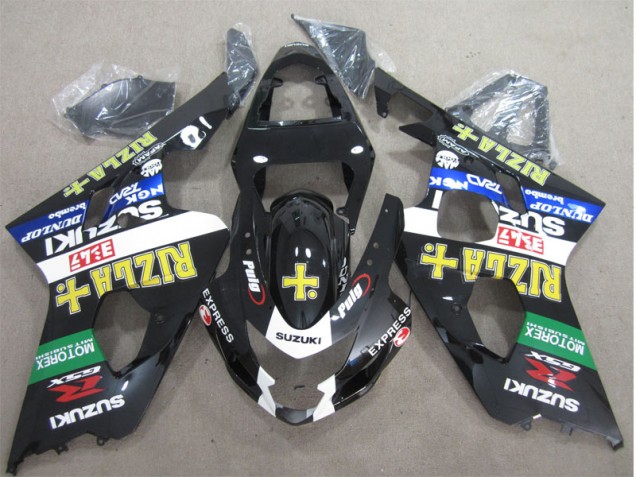 Purchase 2004-2005 Black Yellow Rizla Suzuki GSXR600 Moto Fairings Canada Purchase 2004-2005 Black Yellow Rizla Suzuki GSXR600 Moto Fairings Canada