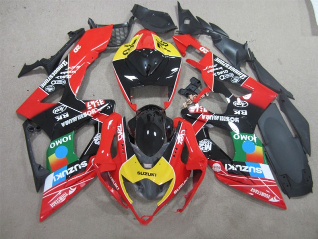Purchase 2006-2007 Black Red Yellow Jomo Suzuki GSXR600 Bike Fairings Canada Purchase 2006-2007 Black Red Yellow Jomo Suzuki GSXR600 Bike Fairings Canada