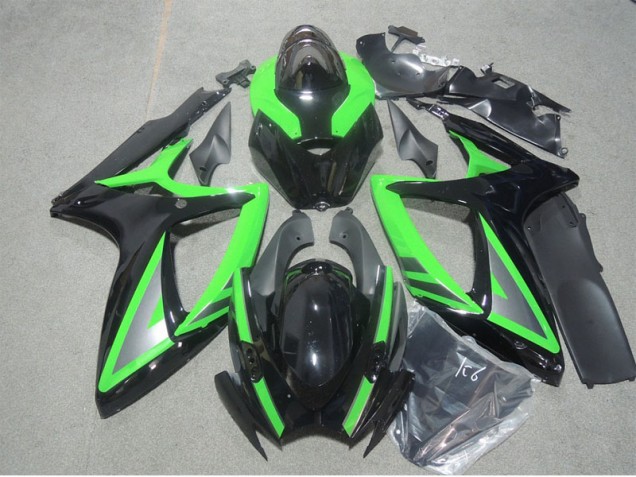 Purchase 2006-2007 Black Green Suzuki GSXR600 Motorbike Fairing Canada Purchase 2006-2007 Black Green Suzuki GSXR600 Motorbike Fairing Canada