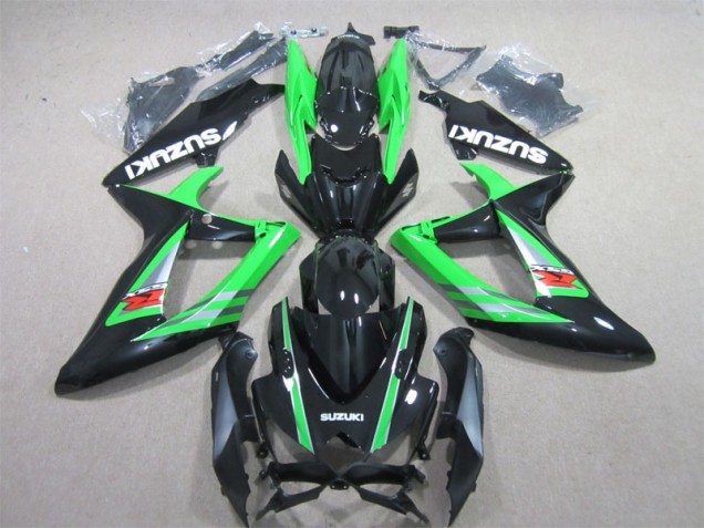 Purchase 2006-2007 Black Green Suzuki GSXR600 Bike Fairings Canada Purchase 2006-2007 Black Green Suzuki GSXR600 Bike Fairings Canada