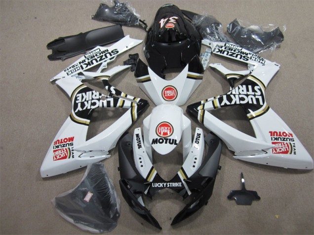 Purchase 2006-2007 Black White Lucky Strike Motul Suzuki GSXR600 Bike Fairing Canada Purchase 2006-2007 Black White Lucky Strike Motul Suzuki GSXR600 Bike Fairing Canada