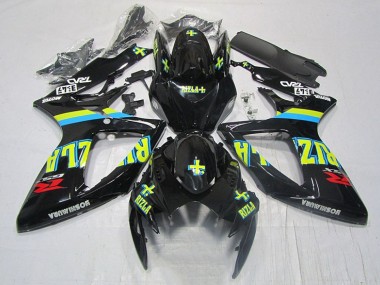 Purchase 2006-2007 Black Yellow Rizla Suzuki GSXR600 Moto Fairings Canada