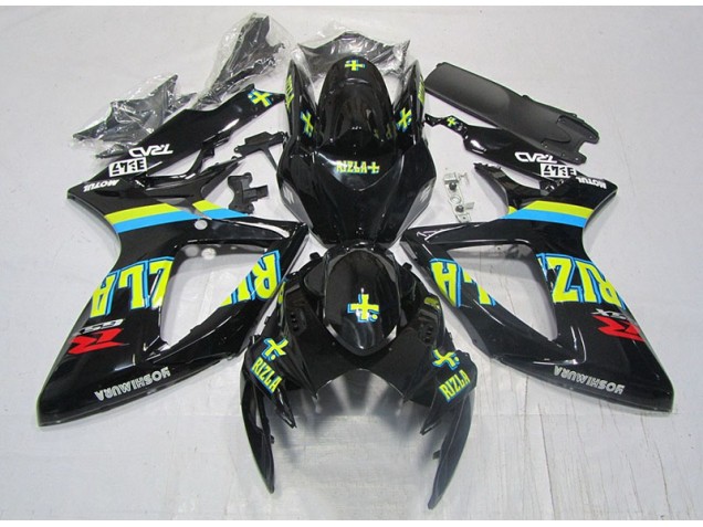 Purchase 2006-2007 Black Yellow Rizla Suzuki GSXR600 Moto Fairings Canada Purchase 2006-2007 Black Yellow Rizla Suzuki GSXR600 Moto Fairings Canada