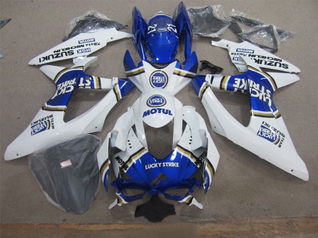Purchase 2008-2010 White Lucky Strike Blue Motul Suzuki GSXR600 Motor Fairings Canada Purchase 2008-2010 White Lucky Strike Blue Motul Suzuki GSXR600 Motor Fairings Canada