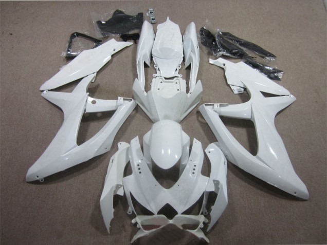 Purchase 2008-2010 White Suzuki GSXR600 Motorcycle Fairing Kit Canada Purchase 2008-2010 White Suzuki GSXR600 Motorcycle Fairing Kit Canada