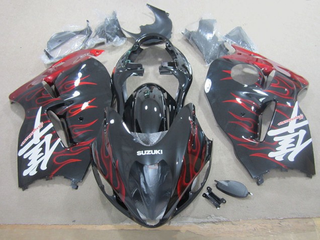 Purchase 1996-2007 Black Red Flame Suzuki GSXR1300 Hayabusa Motorcylce Fairings Canada Purchase 1996-2007 Black Red Flame Suzuki GSXR1300 Hayabusa Motorcylce Fairings Canada