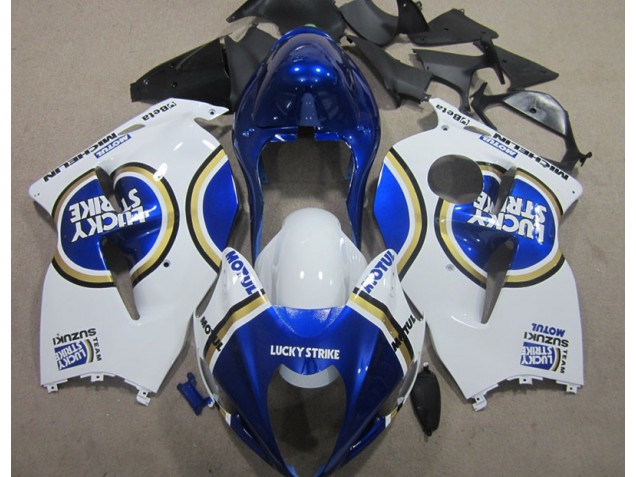 Purchase 1996-2007 White Lucky Strike Blue Motul Suzuki GSXR1300 Hayabusa Motorbike Fairings Canada Purchase 1996-2007 White Lucky Strike Blue Motul Suzuki GSXR1300 Hayabusa Motorbike Fairings Canada