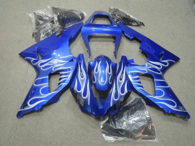 Purchase 2000-2001 Blue White Flame Yamaha YZF R1 Motorcycle Fairings Kit Canada