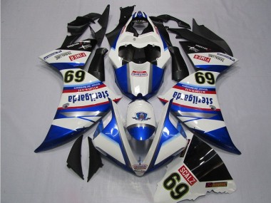 Purchase 2009-2011 White Blue Sterilgarda SCALZ 69 Yamaha YZF R1 Motorcycle Replacement Fairings Canada