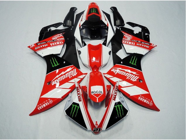 Purchase 2012-2014 Red White Rocol Yamaha YZF R1 Replacement Motorcycle Fairings Canada
