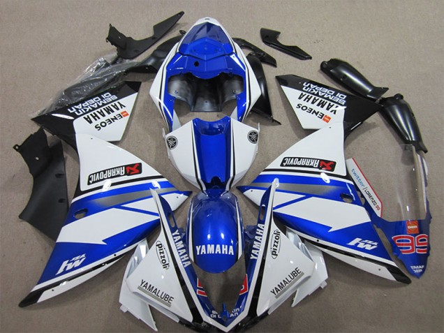 Purchase 2012-2014 Blue White Pizzoli Yamaha YZF R1 Motorcycle Fairings Canada Purchase 2012-2014 Blue White Pizzoli Yamaha YZF R1 Motorcycle Fairings Canada