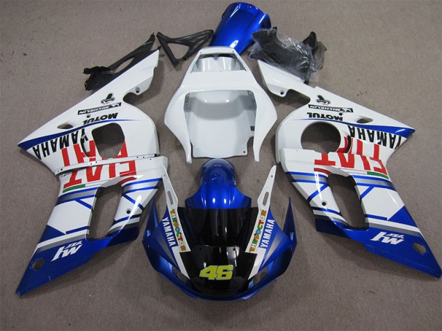 Purchase 1998-2002 White Blue Fiat 46 Yamaha YZF R6 Motorcycle Fairings Kits Canada Purchase 1998-2002 White Blue Fiat 46 Yamaha YZF R6 Motorcycle Fairings Kits Canada