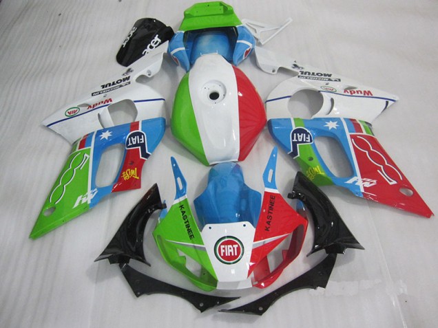 Purchase 1998-2002 Blue Red Fiat Kastinee Yamaha YZF R6 Motorcycle Fairings Kit Canada Purchase 1998-2002 Blue Red Fiat Kastinee Yamaha YZF R6 Motorcycle Fairings Kit Canada