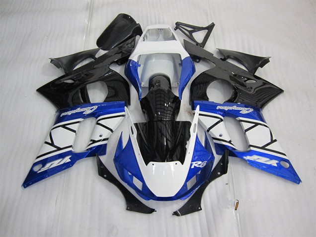 Purchase 1998-2002 Blue White Black Yamaha YZF R6 Motorbike Fairings Canada Purchase 1998-2002 Blue White Black Yamaha YZF R6 Motorbike Fairings Canada