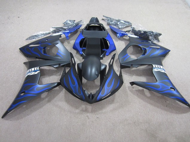 Purchase 2003-2005 Black Blue Flame Yamaha YZF R6 Moto Fairings Canada Purchase 2003-2005 Black Blue Flame Yamaha YZF R6 Moto Fairings Canada