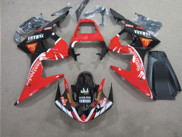 Purchase 2003-2005 Red Black Santander Yamaha YZF R6 Motorcycle Replacement Fairings Canada Purchase 2003-2005 Red Black Santander Yamaha YZF R6 Motorcycle Replacement Fairings Canada