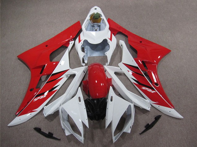 Purchase 2006-2007 Red White Yamaha YZF R6 Motorcycle Replacement Fairings Canada Purchase 2006-2007 Red White Yamaha YZF R6 Motorcycle Replacement Fairings Canada