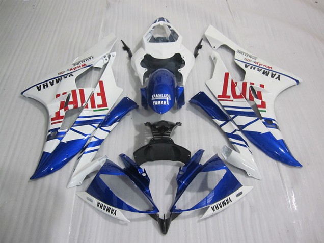 Purchase 2006-2007 Blue White Fiat Yamaha YZF R6 Motorcyle Fairings Canada Purchase 2006-2007 Blue White Fiat Yamaha YZF R6 Motorcyle Fairings Canada