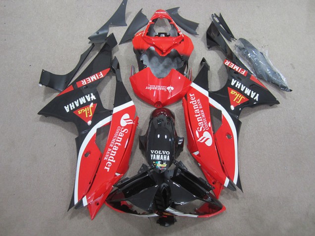 Purchase 2008-2016 Black Red White Santander Yamaha YZF R6 Bike Fairings Canada Purchase 2008-2016 Black Red White Santander Yamaha YZF R6 Bike Fairings Canada